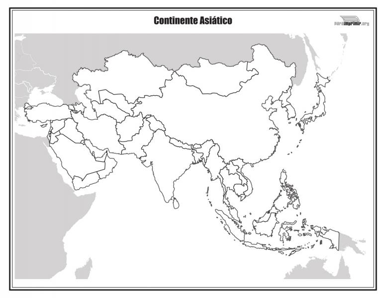 Print Map Quiz Mapa Interactivo De Asia geografía