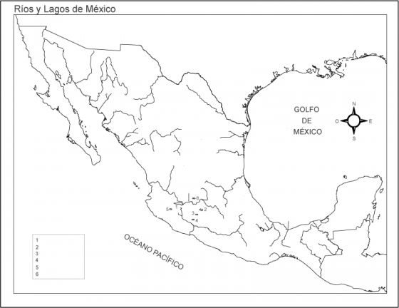 Mapa De Los Principales Rios De Mexico Con Nombres Principales PDMREA