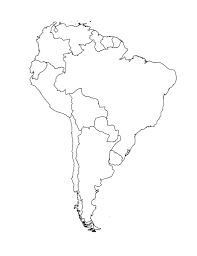 Print Map Quiz mapa de américa del sur geografía 6º Primaria