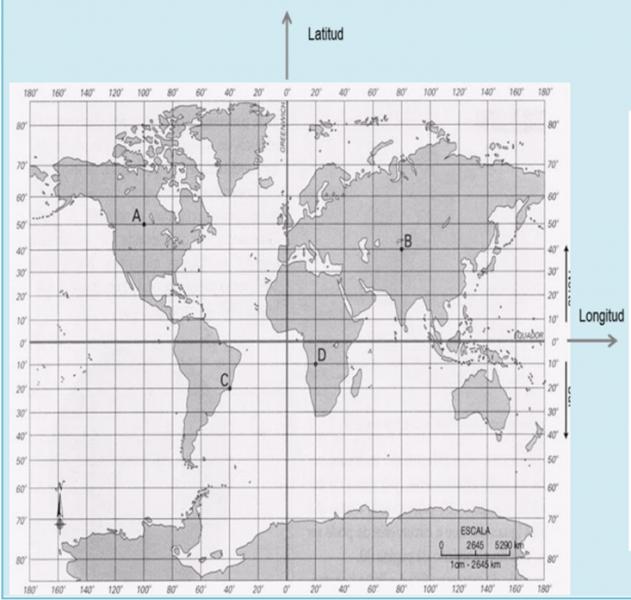 Print Map Quiz Ubicaci N De Coordenadas Matem Ticas