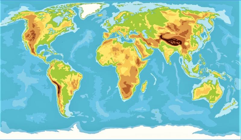 Print Map Quiz Mapa F Sico Del Mundo Tecnolog As De La Informaci N Y