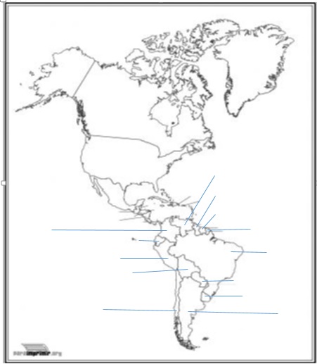 Print Map Quiz Oc Anos De Am Rica Y Pa Ses De Sur Am Rica Geograf A