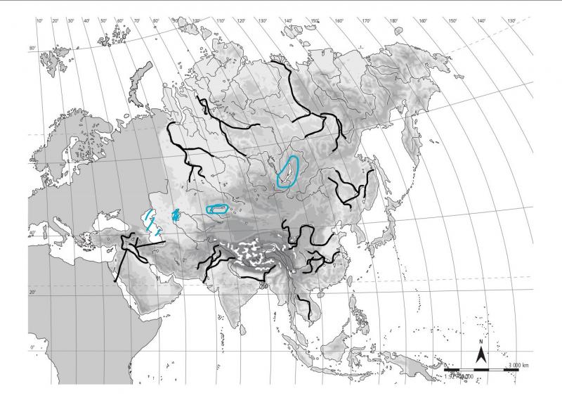 Print Map Quiz Mapa Asia R Os Y Lagos Geograf A Eso Mapa De