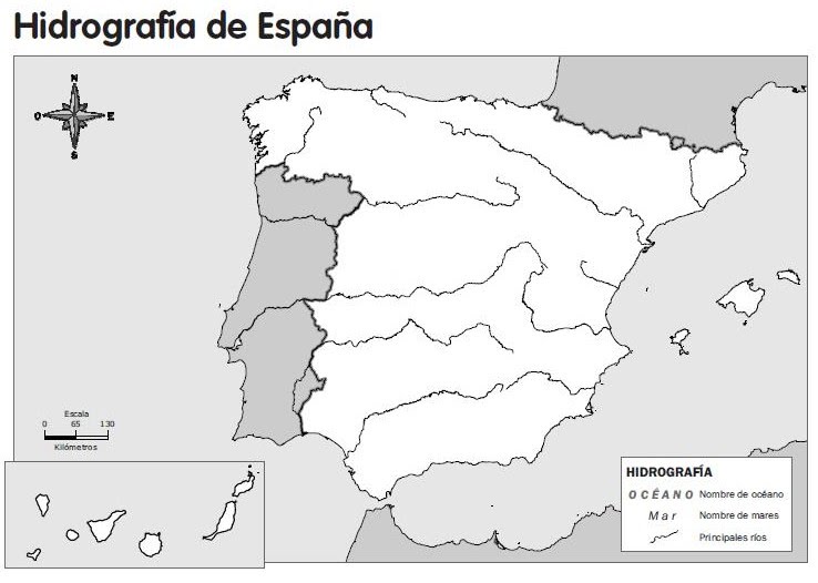 Print Map Quiz Los R Os De Espa A Sociolog A Primaria Social