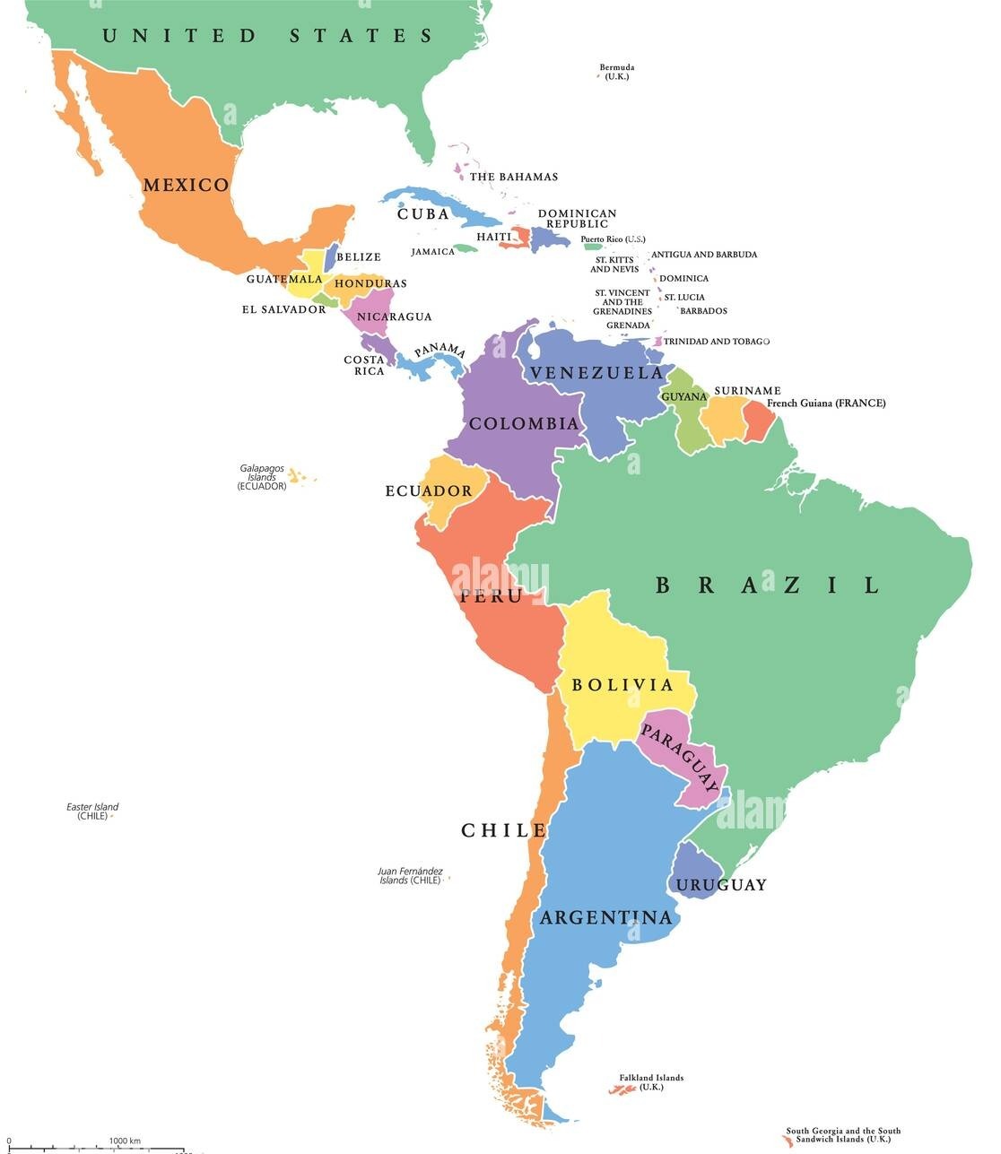 Print Map Quiz Psicologia En America Latina Y Colombia