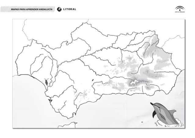 mapa mudo de los rios de andalucia Imprimir Mapa Interactivo: Ríos De Andalucía (biología   geografía 