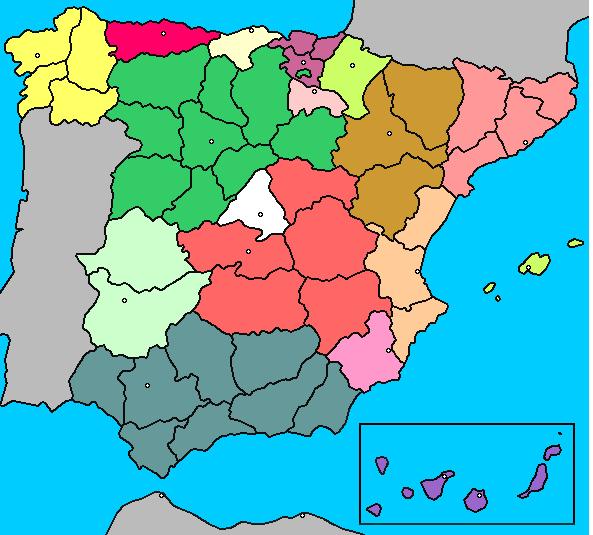 Mapa Interactivo Provincias De Espana Geografia 3Âº Primaria Sociales Provincias