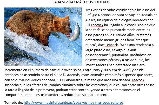 solteros de El oso