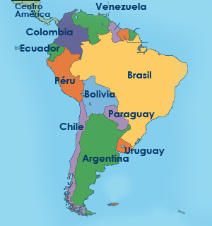 Mapa Interactivo Capitales De América Del Sur Geografía 5º Primaria Capitales De América Del Sur