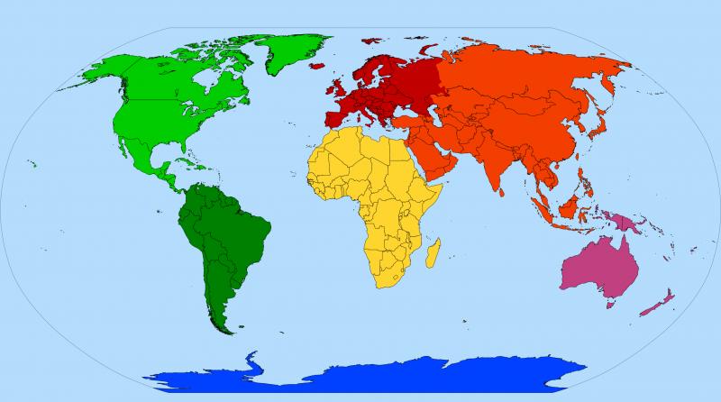 Mapa Del Mundo Con Nombres De Continentes Y Océanos, 44% OFF