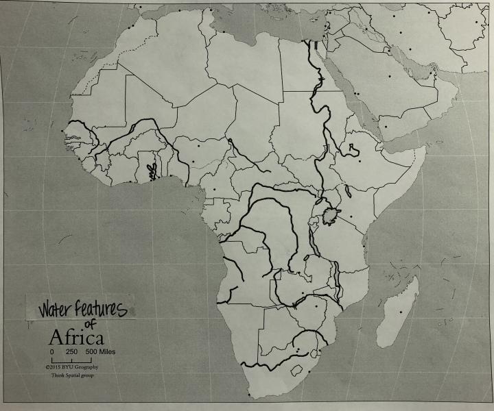 africa water map