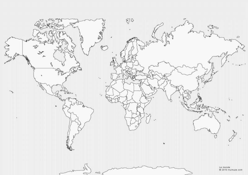 La carte du monde - Interactif