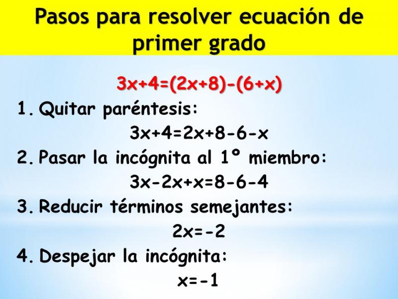 Pasos Para Ecuaciones De Primer Grado Bourque Pasos Para Ecuaciones De Primer Grado Bourque