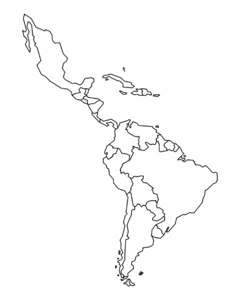 Quiz de geografía: Regiones y características geográficas de Hispanoamérica  Diagram