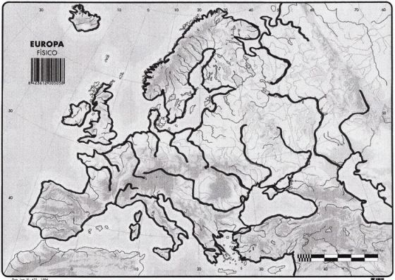 mapa da europa com rios