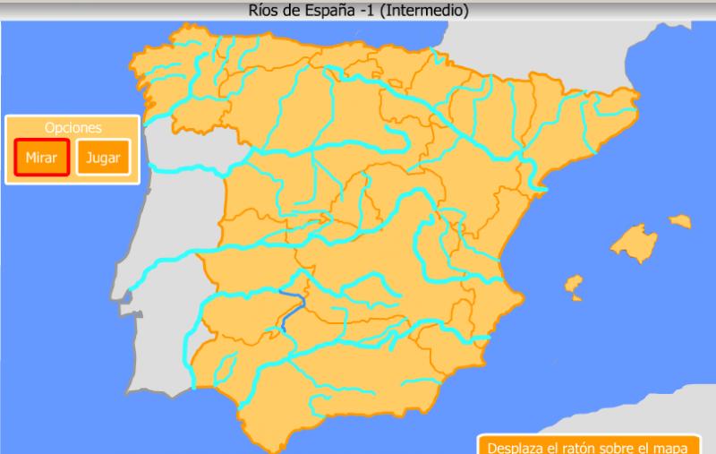 Ríos Y Afluentes De España Mapa Interactivo 