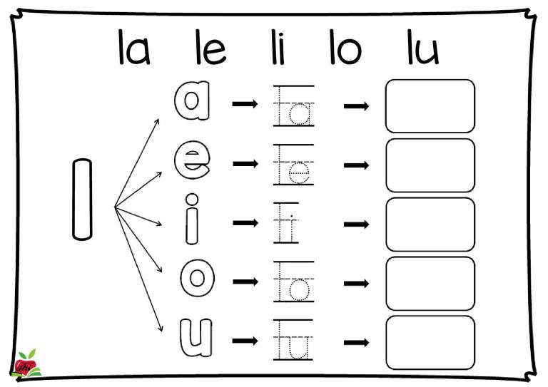 Imprimir Test La Le Li Lo Lu Lengua 1º Primaria