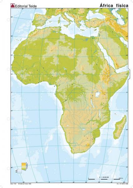 Print Map Quiz: Mapa Físico de África :v (geografía - geografia e