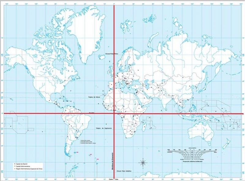 Descubrir 55 Imagem Mapa Planisferio Ecuador Meridiano Greenwich