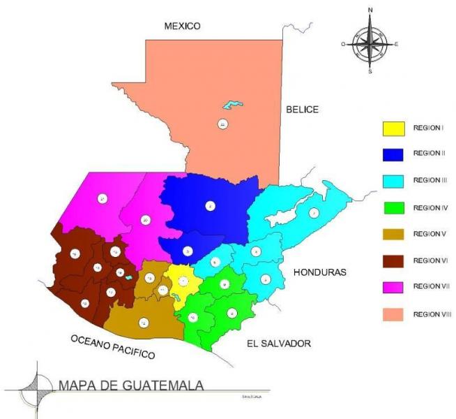 Guatemala Map Of Regions And Provinces, 40% OFF