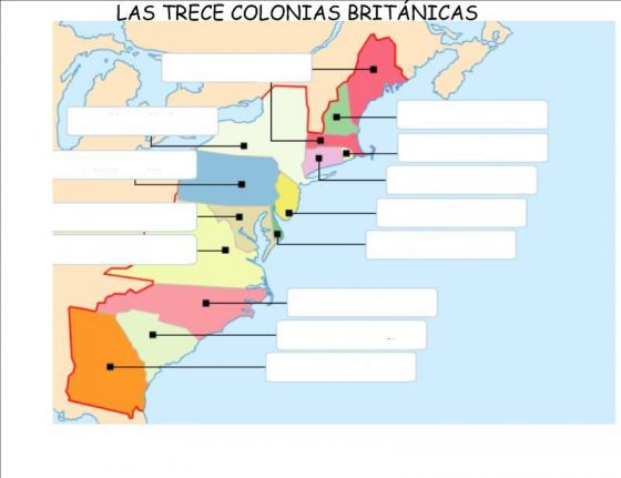 AnÁlisis Del Mapa Las Trece Colonias 55 Off 5762