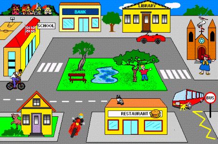 Resultado de imagen de places in town educaplay game