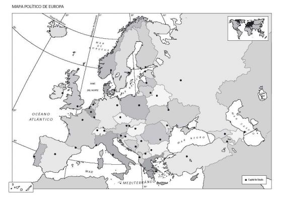 Ficha de actividad: Mapa y países de la II Guerra Mundial