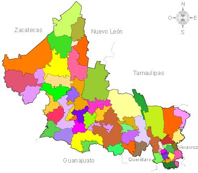 Print Map Quiz: Hidrografía de San Luis Potosí ()