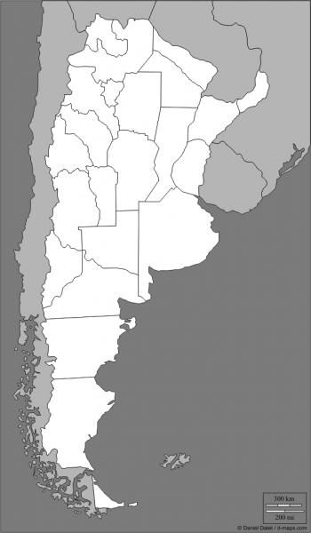 mapa de argentina para colorear