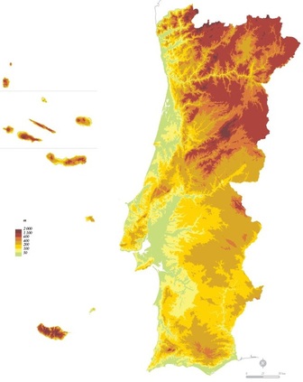 Imprimir Mapa Interactivo: Serras de Portugal ()