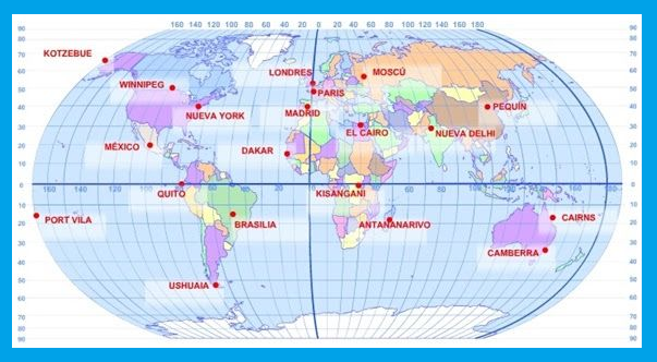 Print Map Quiz: Coordenades geogràfiques (2) (sociología - socials - 5 ...