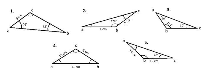 Print Quiz Teorema Del Seno Y Del Coseno Educaci N Secundaria Teorema Del Seno