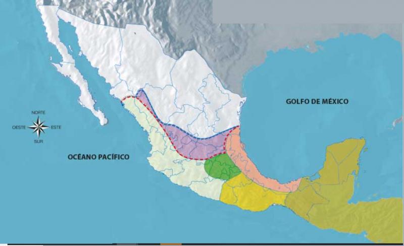 mapa de regiones culturales