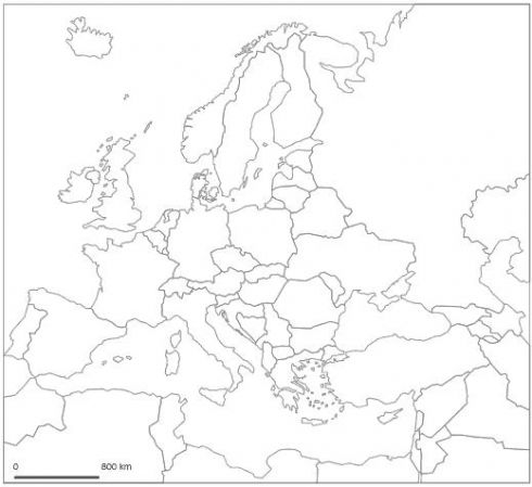 Print Map Quiz: Mapa Europa ()