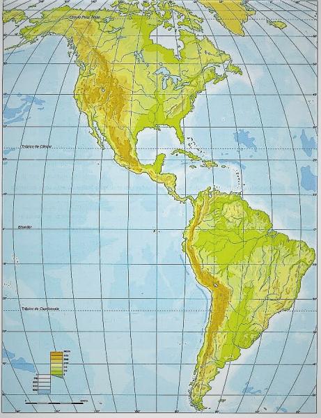 Print Map Quiz: relieve de américa (geografia e historia