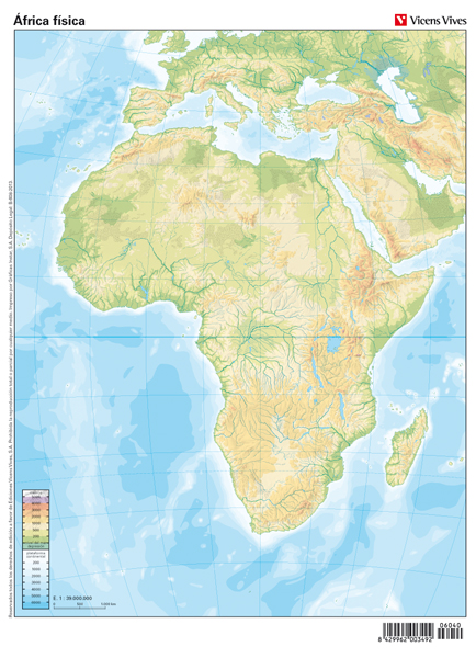 Print Map Quiz: Mapa Físico de África :v (geografía - geografia e