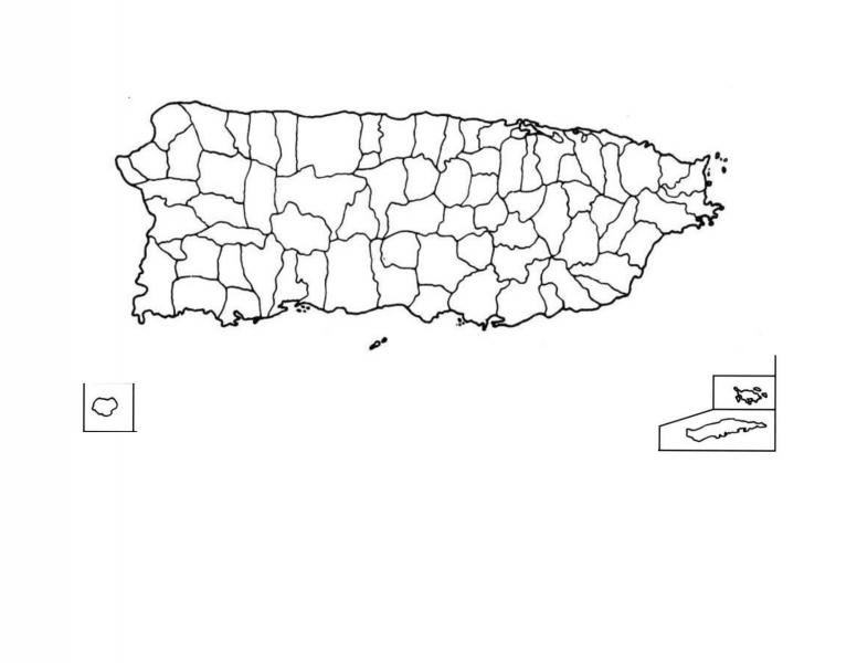 Print Map Quiz: Distritos de Puerto Rico (distritos municipales)