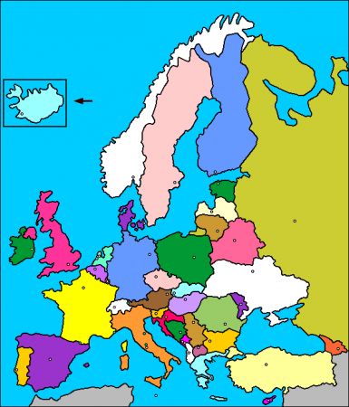 Print Map Quiz: Map of Europe ()