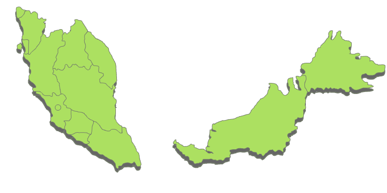 Print Map Quiz: peta malaysia (geografía - peta malaysia)