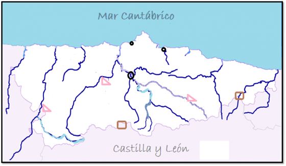 rios de asturias mapa Mapa Interactivo: rios de asturias (mapa de rios asturias)