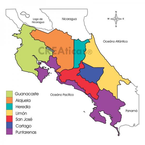 Costa Rica Language Map Map Quiz: tribus indígenas de Costa Rica (Historia - Quinto grado ...