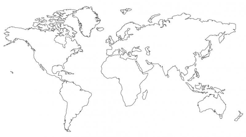 Print Map Quiz: Mapa Mundo (Interculturalidade (History - 2º Ciclo: 6º ...