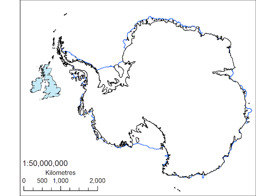 Print Map Quiz: Antartic Continent (antartica - coldest places on earth ...