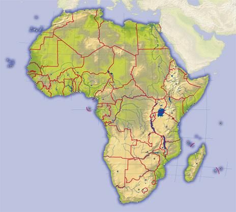 Print Map Quiz Rios Mares E Lagos De Africa Rios Mares E Lagos De Africa