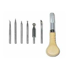 18pcs leather craft punch tools kit