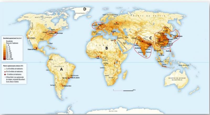 Print Map Quiz: Vazios Humanos (D) (Geography - 3º Ciclo: 8º ano