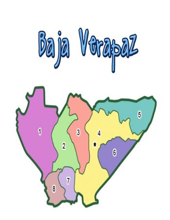 Print Map Quiz: mapa de baja verapaz ()