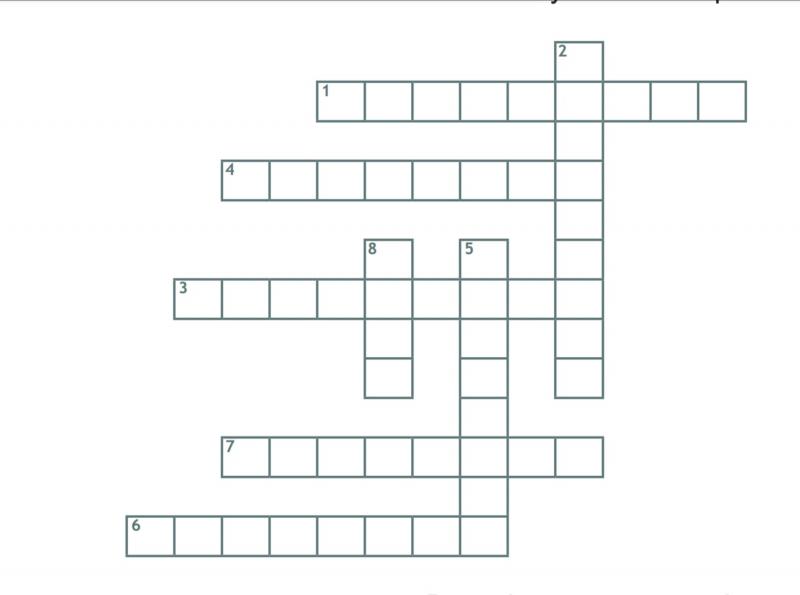 Print Map Quiz: Elaboración de crucigrama (2º - Bachillerato - biología