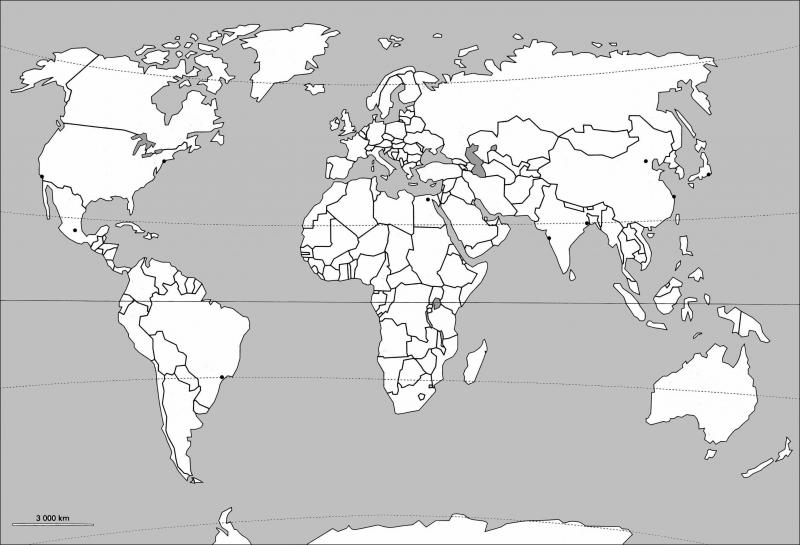 Map Quiz La francophonie dans le monde D