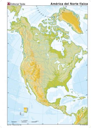 Map Quiz America Norte Relieve America